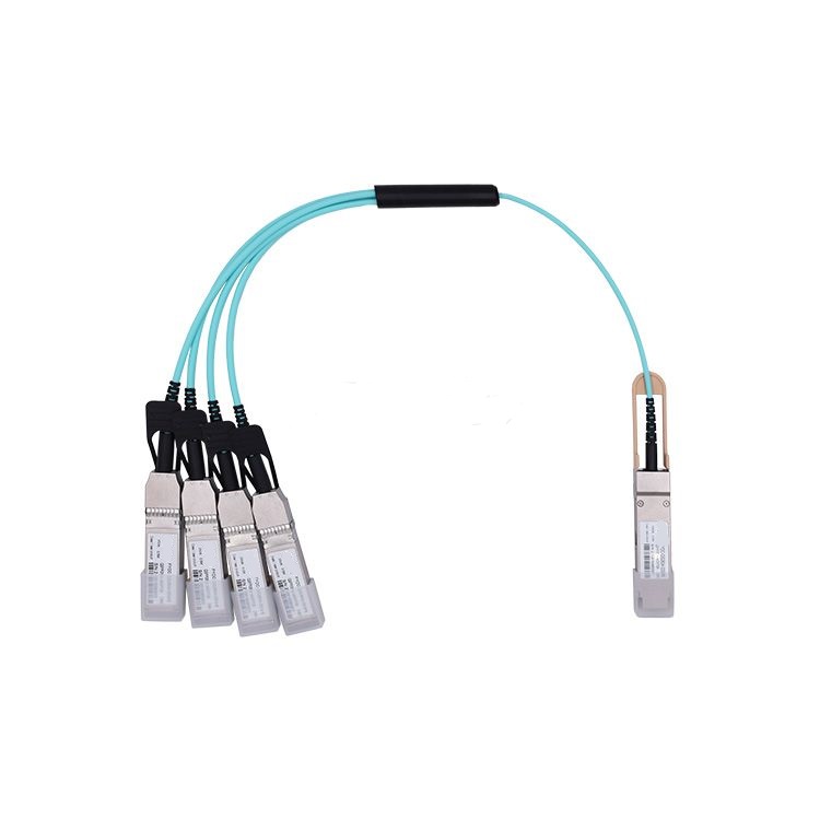 100G QSFP28 to 4X25G SFP28 Breakout Active Optical Cable OM3